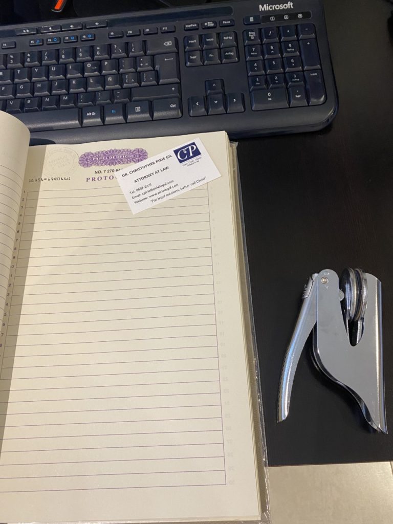 Notarized services in Costa Rica. Notary public.