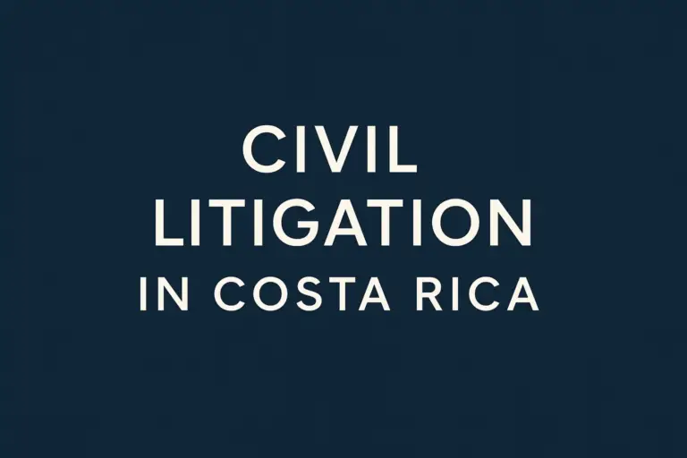 Civil litigation and civil lawsuits in Costa Rica